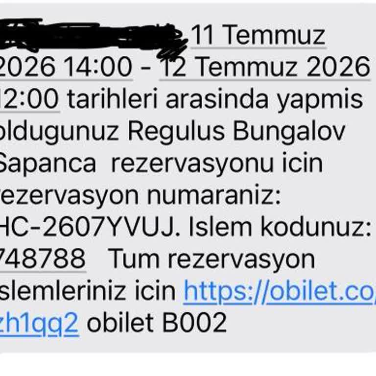 Obilet.com'un 1 Gecelik Konaklamayı Satması Ve İadesinin Gecikmesi