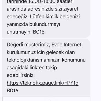 Vodafone Net Kurulum Gecikmesi Ve Sözlerin Tutulmaması