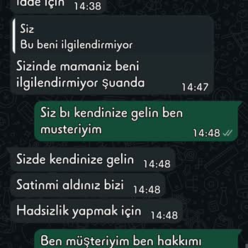 Kapalı Orijinal Ürün Olmadan Açık Mama Gönderimi, Hakaretli İletişim Ve İade Reddi