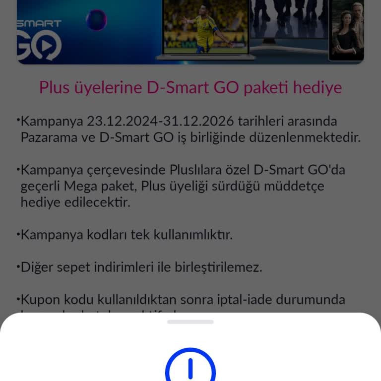 Pazarama’da D‑Smart GO Mega Paket Promosyon Kodu Alma Sorunu Ve Çözüm Eksikliği