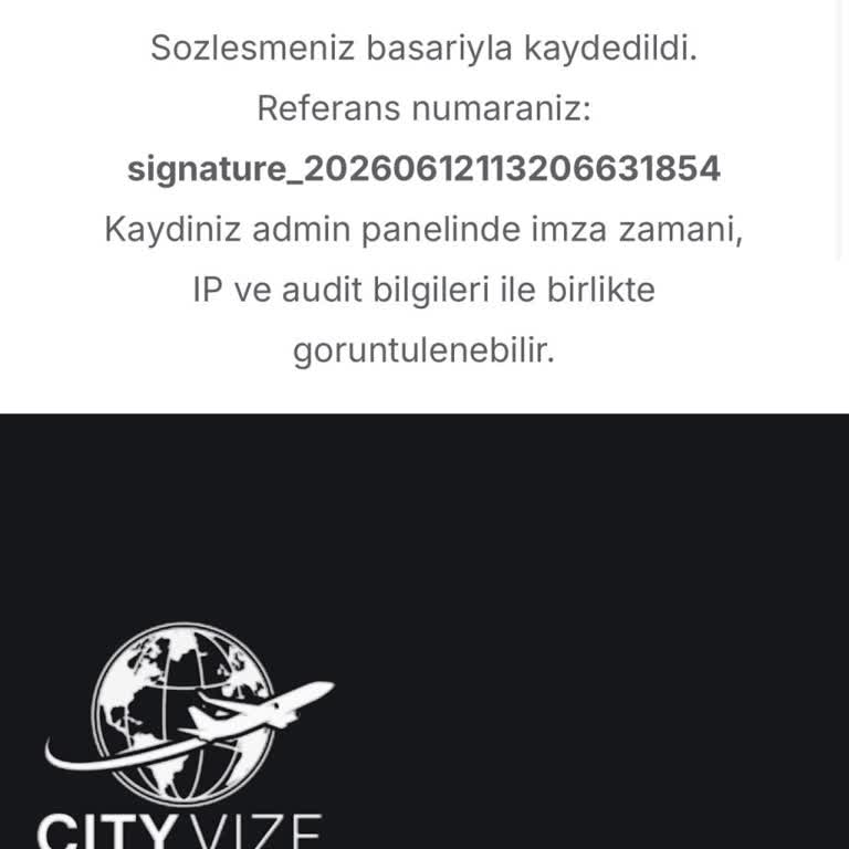 City Vize Danışmanlık Ödeme Sonrası Randevu Verilmemesi ve 11.350 TL İadesi Talebi
