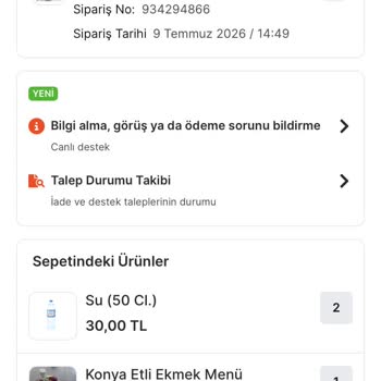 Migros Yemek'te Uzun Süre Bekletilen Sipariş Aniden İptal Edildi Ve Bilgilendirme Yok