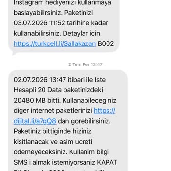 Turkcell İnternet Paketi Hızlı Tükeniyor Ve Çözüm Yok