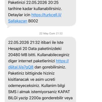 Turkcell İnternet Paketi Hızlı Tükeniyor Ve Çözüm Yok
