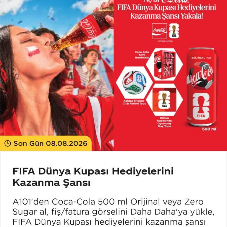 A101 Seyhan Mağazalarında 500 ml Kola Bulunamıyor, Çekiliş Kampanyasından Yararlanamıyoruz
