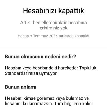 Threads Hesabım Açıklama Olmadan Kapatıldı Ve Yeniden Açılmasını Talep Ediyorum