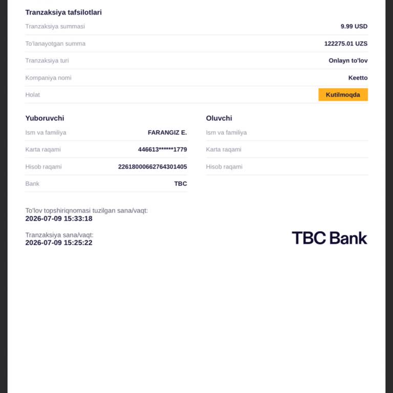 Keetto Dubai Несанкционированное Списание 9,99 USD С Карты