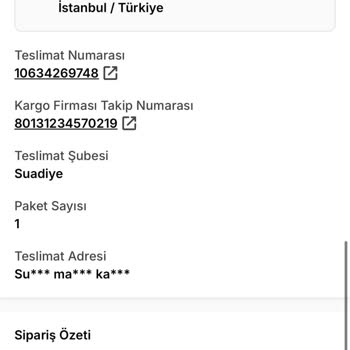 Sürat Kargo'nun Teslim Etmemesi Ve Yanıltıcı Alıcıya Ulaşılamadı Kaydı