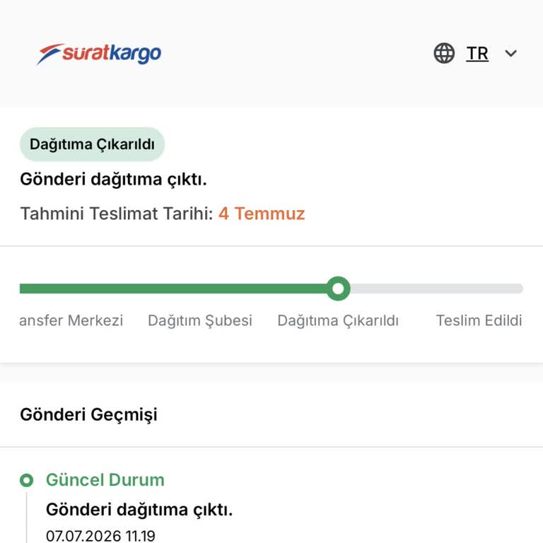 Sürat Kargo’da Teslim Edilmeyen Kargo Ve Sürekli Yanıltıcı Bilgilendirme