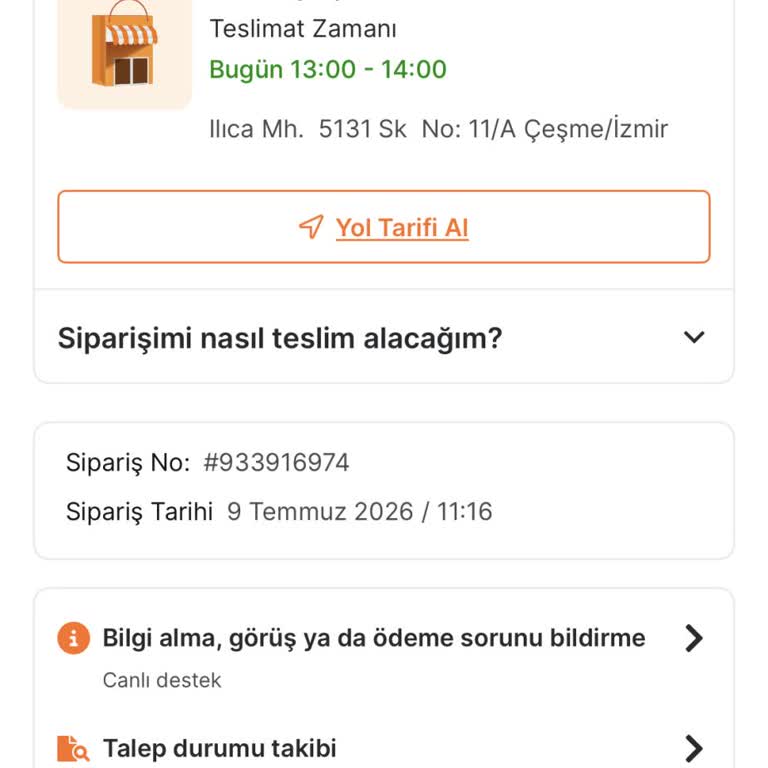 Sipariş İptali İşleminde Aksaklık Ve Geri Ödeme Talebi