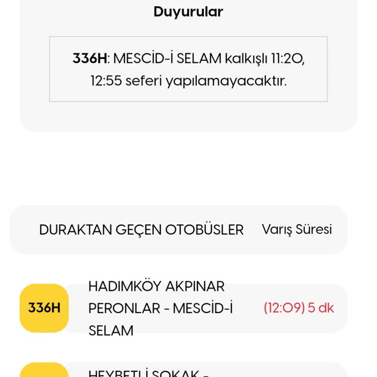 Arnavutköy Karlıbayır Camii Durağında 336H Ve 36HT Hatlarında Sürekli Gecikmeler