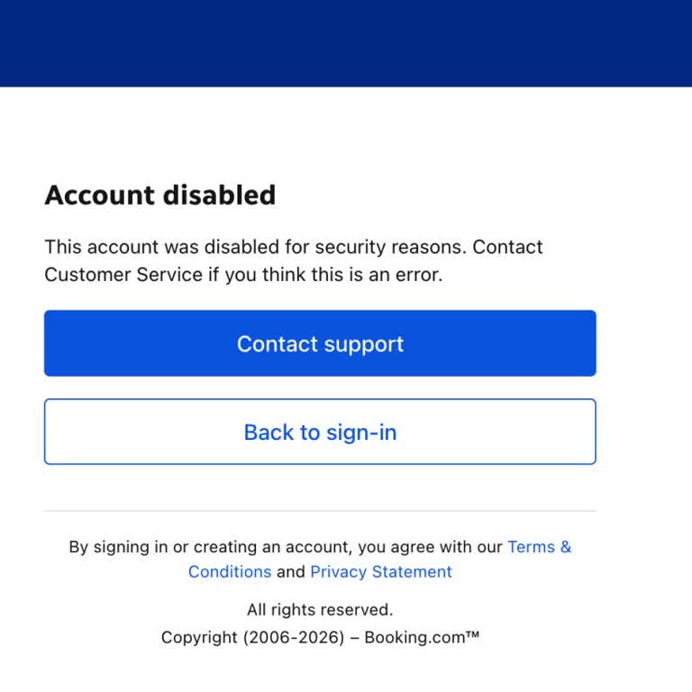 Booking.com Disabled My Google Login Without Any Warning