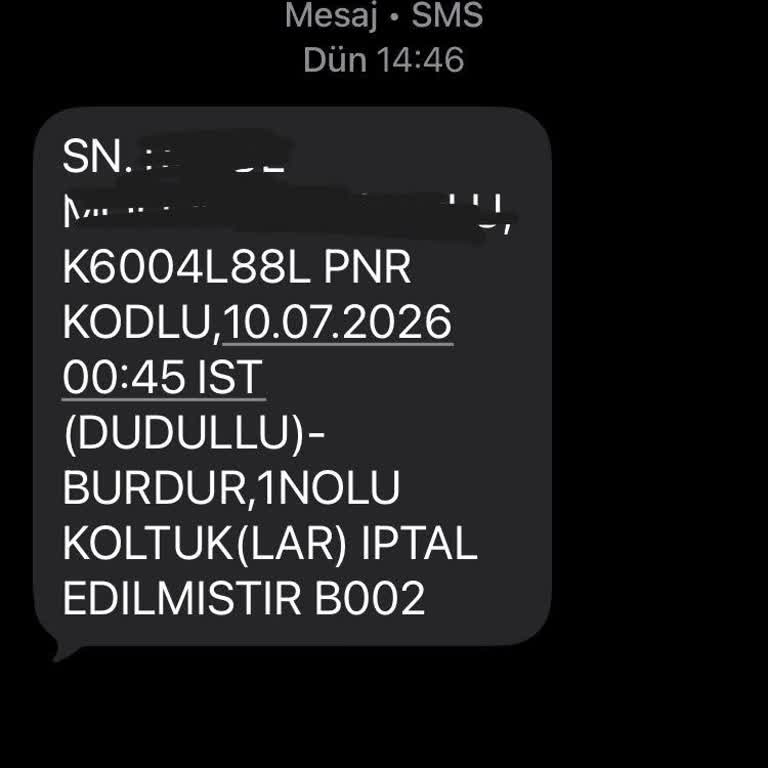 Onaysız Bilet İptali Ve 150 TL Kesintili Geri Ödeme Sorunu