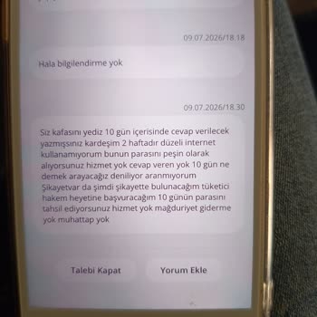 İki Hafta Süren İnternet Kesintisi Ve Canlı Destek Yokluğu