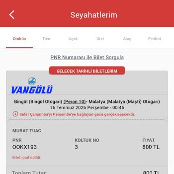 Obilet’ten Yanlış Tarihli Biletler İçin İade Talebi