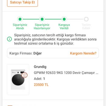 Teslim Edilmeyen Çamaşır Makinesi Ve Bloke Olan Para