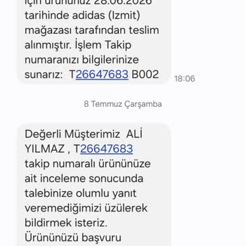 Adidas Ayakkabım Deforme Oldu, Mağaza Açıklama Yapmadı