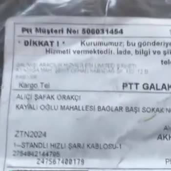 Galaksi Kargo Aracılık Hizmetleri Şarj Yanlış Geldi