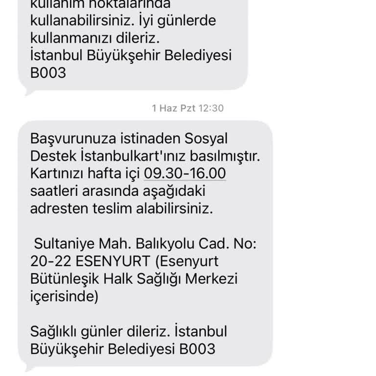 Esenyurt Belediyesi İstanbul Gıda Kartı Teslimatı Gecikti, Temel İhtiyaçlarım Etkilendi