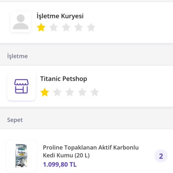 Getir Çarşı’da Teslim Edilmeyen Kedi Kumu Siparişi Ve 999,73 TL Ödeme Çekimi