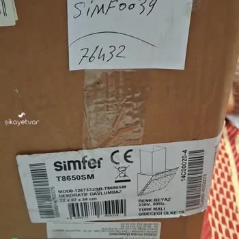 Simfer Davlumbaz Montajı Yaptıramıyorum!