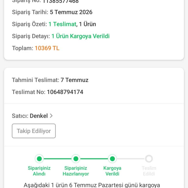 Trendyol’da Teslim Edilmeyen Siparişin İptal Ve İade Talebi