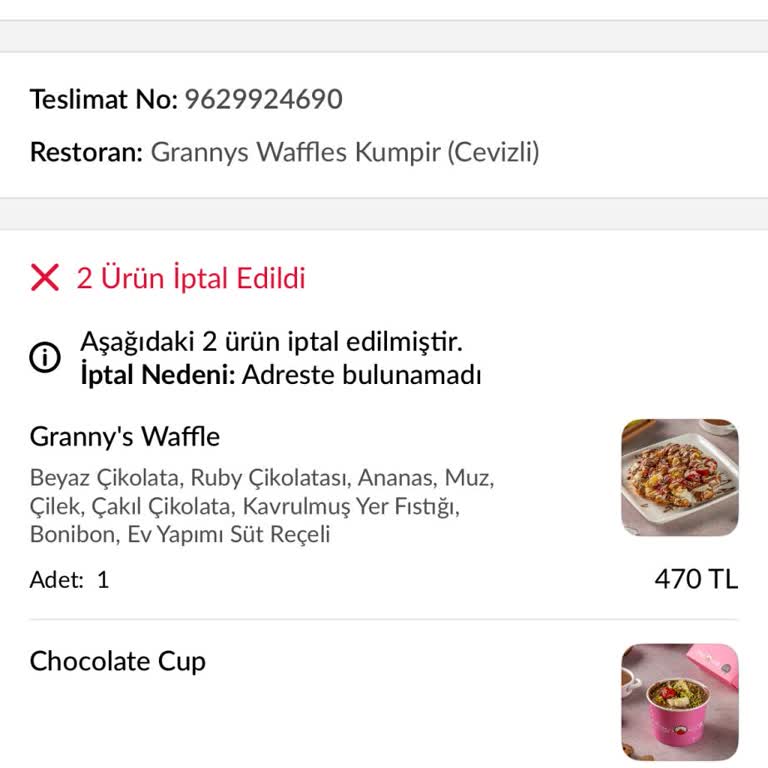 Siparişim Haksız Şekilde İptal Edildi, İade Gelmedi