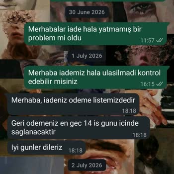 İade Ücretinin Geri Ödenmemesi Ve Şirketin Cevapsızlığı