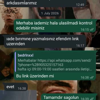 İade Ücretinin Geri Ödenmemesi Ve Şirketin Cevapsızlığı