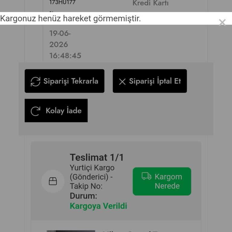 Kargo Gecikti, İade 20 Gün Boyunca Beklemede