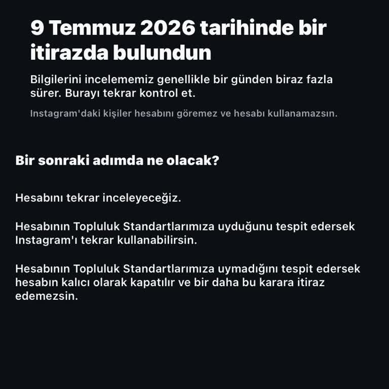 Sürekli Hesap Askıya Alınması Ve Açıklama Eksikliği