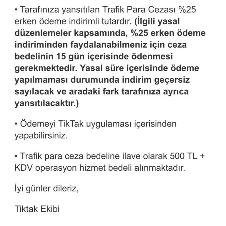Kiralık Araç Trafik Cezası Üzerine Haksız 500 TL Hizmet Bedeli