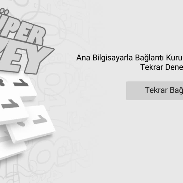 Süper Okey Ve Süper 101 Oyunlarında Bağlantı Sorunu
