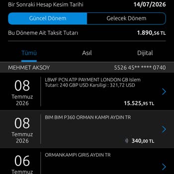 Yapı Kredi World Kartımdan Yetkisiz 15.525,95 TL Çekim Ve Güvenlik Sorunu