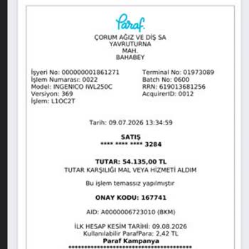 Halkbank Mobil Uygulamasında 54.135 TL Sağlık Harcamasının Faizsiz Taksitlendirme Hatası