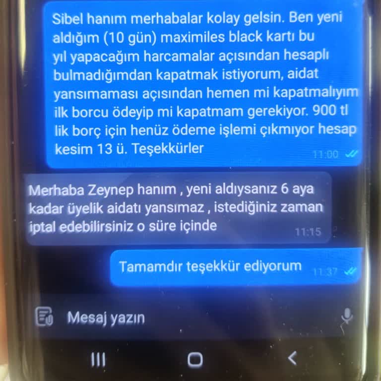 İş Bankası Maximiles Black Kartı İptalinde Bilgi Eksikliği Ve Yanıltıcı Ücret Uygulaması