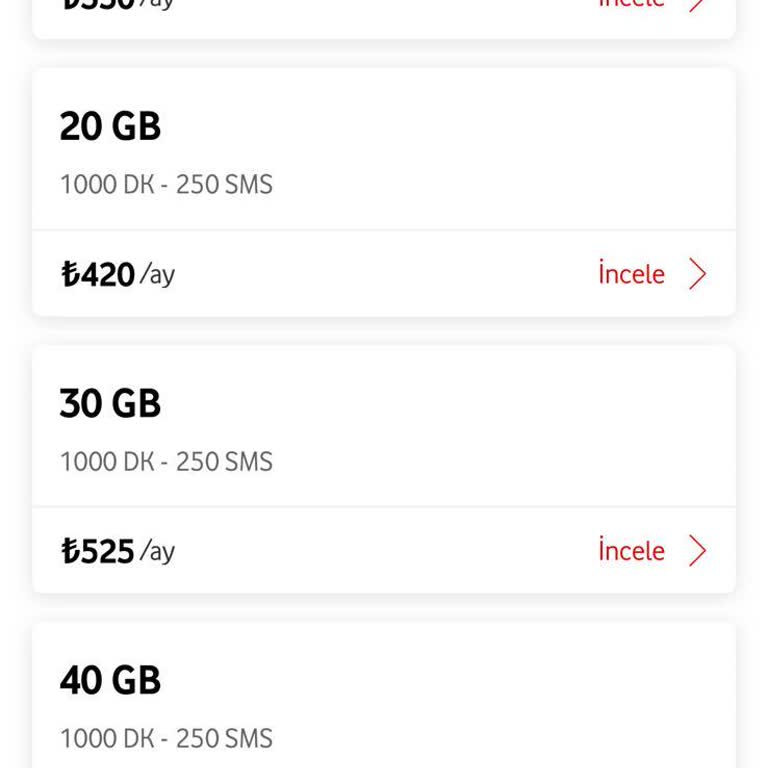 Vodafone Yenileme Teklifinde Aşırı Fiyat Farkı