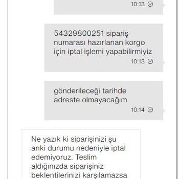 Ertelemeye Maruz Kalan Siparişin İptal Ve İade Talebi