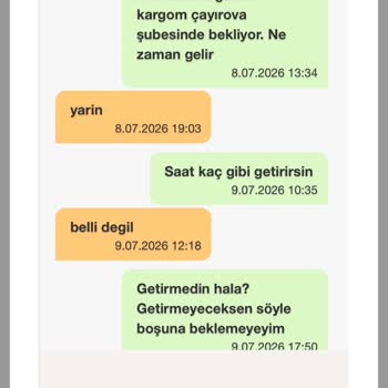A101'den Aldığım Vantilatör Kargom Teslim Edilmedi Ve Müşteri Hizmetleri Yanıt Vermiyor