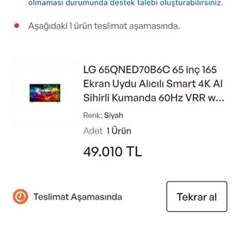 Yeni LG Televizyonda Ölü Piksel Ve Test Eksikliği Nedeniyle Değişim Talebi