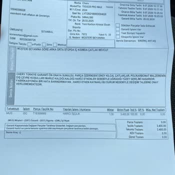 Sıfır Araçta Arka Stop Lambası Çatlaması Garanti Reddi