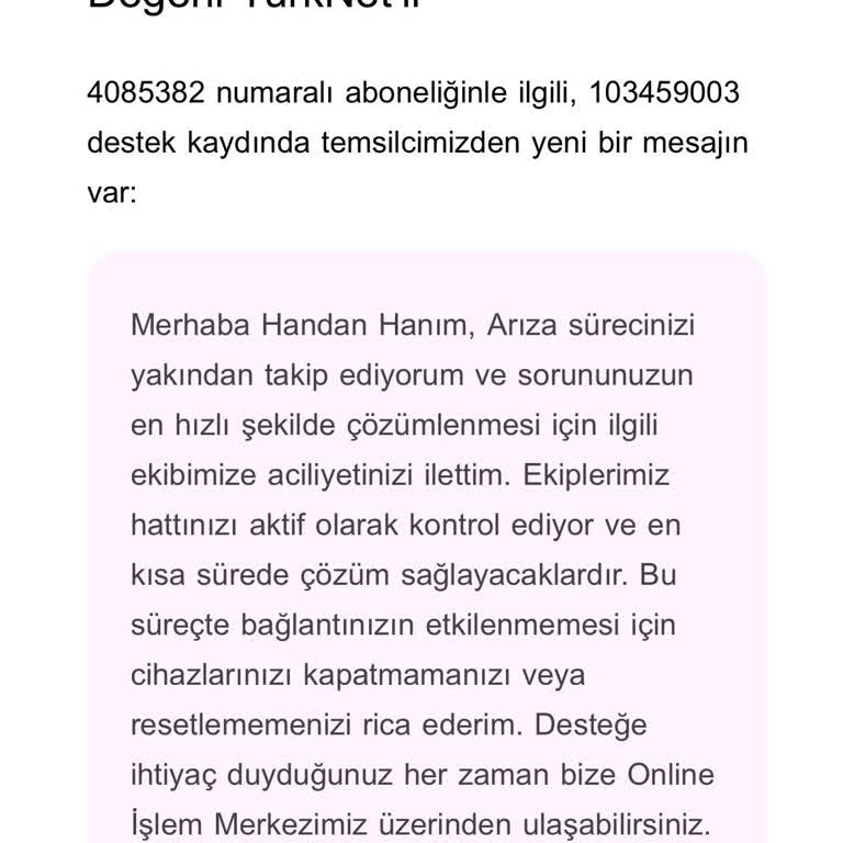 İstanbul Eyüp Rami’de 4 Gün Süren İnternet Kesintisi Ve Canlı Müşteri Temsilcisine Ulaşılamaması