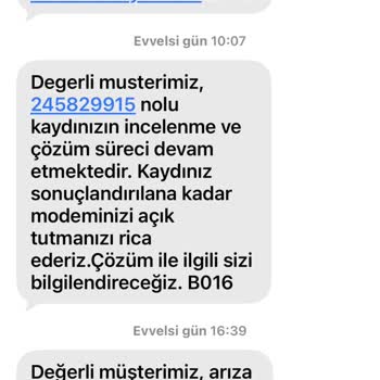 30 Haziran’da Taahhüt Yenilemesi Sonrası İnternet Kesintisi Ve Fatura İndirimi Talebi