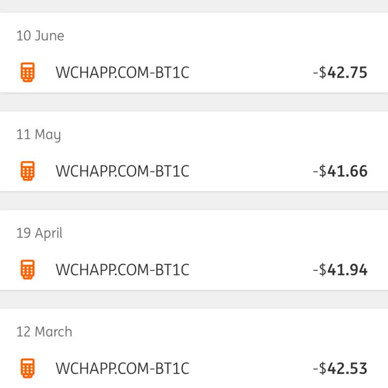 Wchapp Unauthorized Charges Without Any Account