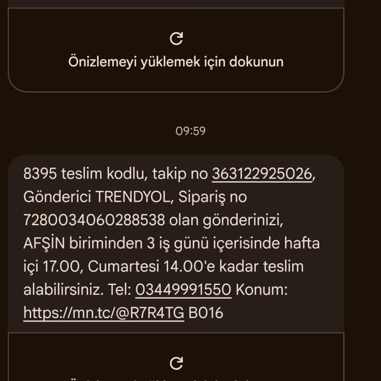 Göksun İlçesinde Adrese Teslim Edilmediği İçin Şubede Bekleyen Çanta Siparişi