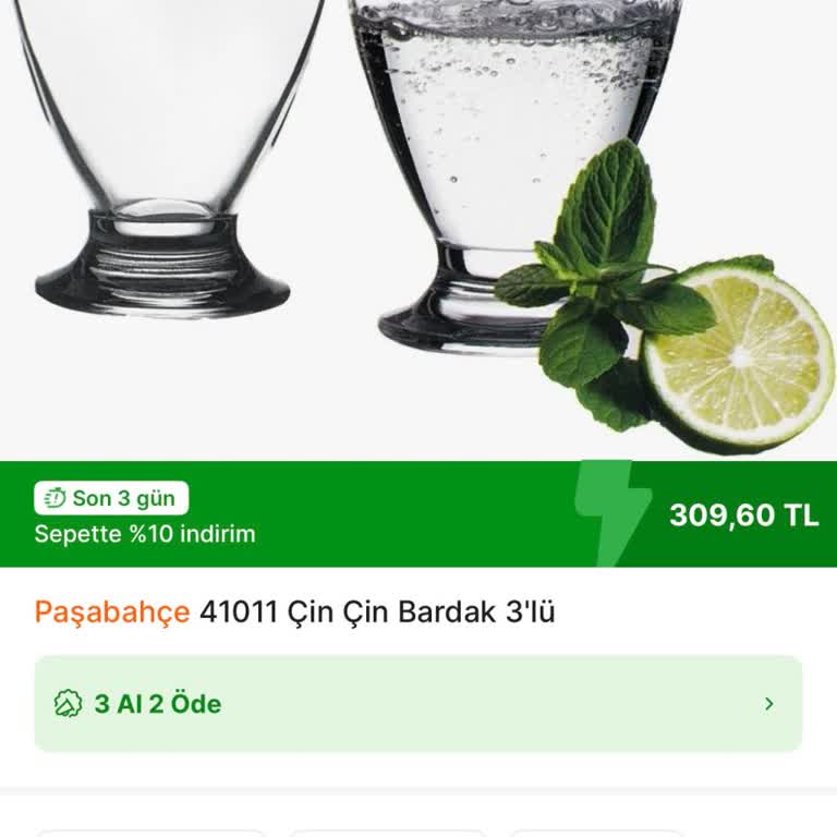 Hepsiburada’da Çinçin Bardak Üçlü 3 Al 2 Öde Kampanyası Yanlış Fiyat Gösteriyor