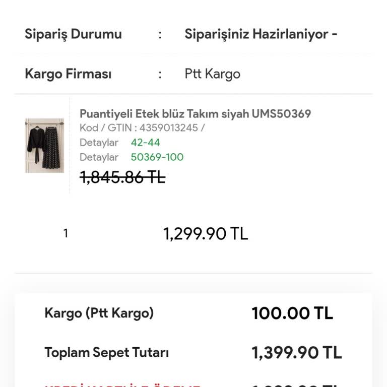 Siparişim Kargoya Verilmedi Ve İade Talebim Görmezden Gelindi