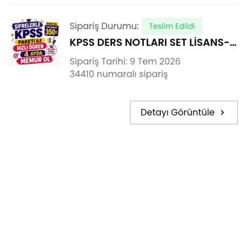 Teslim Edildi Görünen Siparişim Elde Değil Ve İade Talep Ediyorum