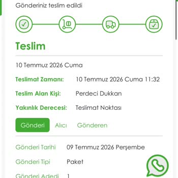 İzin Almadan Perdeci Dükkanına Teslim Edilen Kargo Ve Müşteri Hizmetleri İhmali