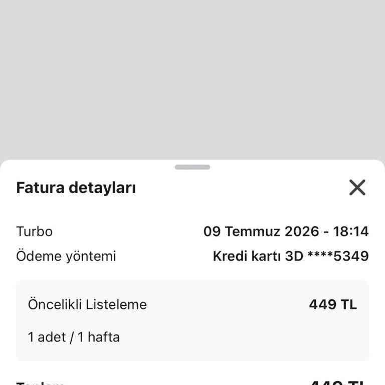 Turbo/Doping Hizmeti Görünürlük Getirmedi, İade Bekliyorum